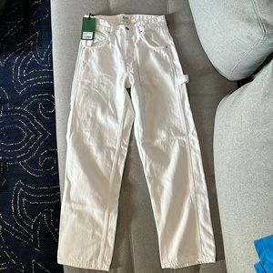 Scuffers unisex white carpenter jeans. 28 inch waist - see comments. NWT